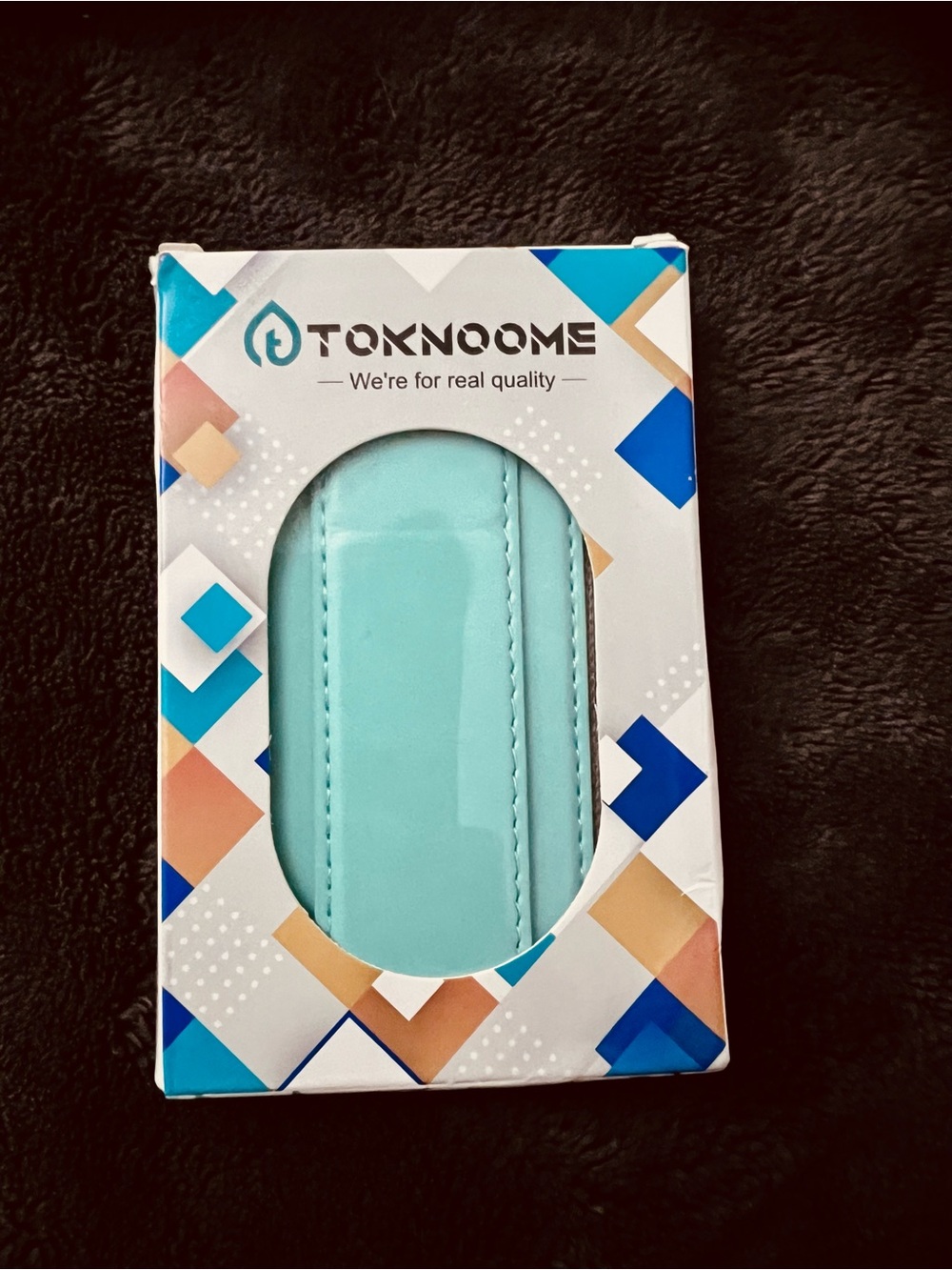 Toknoome Aqua Teal Phone MagSafe Card Holder Wallet